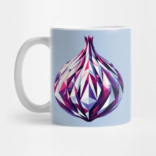 Geometric Onion: Abstract Polygonal Mosaic Mug